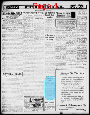Page thumbnail for Atlanta Daily World