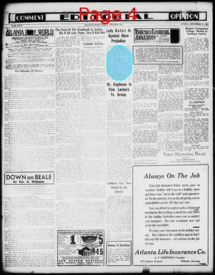 Page thumbnail for Atlanta Daily World