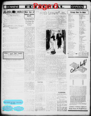Page thumbnail for Atlanta Daily World