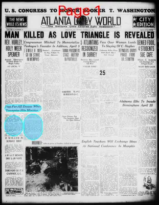 Page thumbnail for Atlanta Daily World