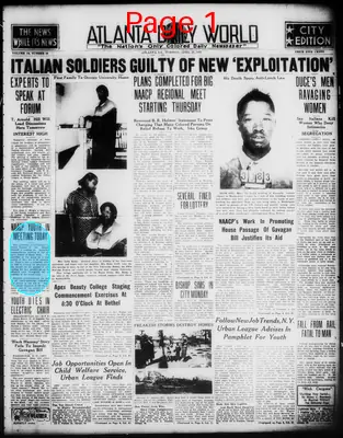 Page thumbnail for Atlanta Daily World