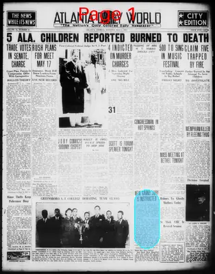 Page thumbnail for Atlanta Daily World