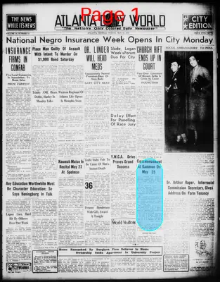 Page thumbnail for Atlanta Daily World