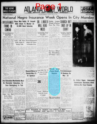 Page thumbnail for Atlanta Daily World