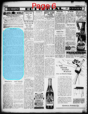 Page thumbnail for Atlanta Daily World