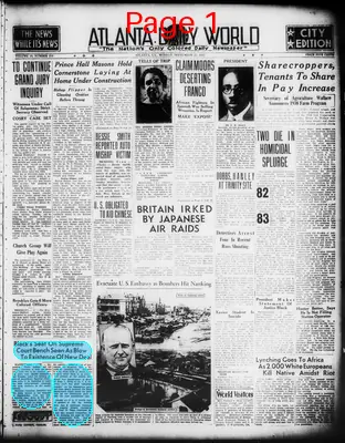 Page thumbnail for Atlanta Daily World
