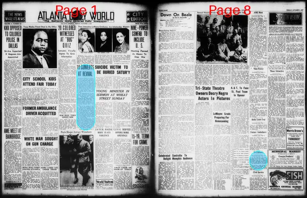 Page thumbnail for Atlanta Daily World