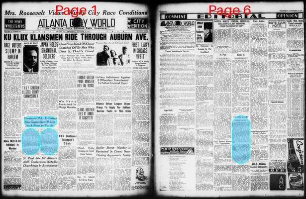 Page thumbnail for Atlanta Daily World