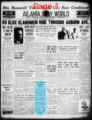 Page thumbnail for Atlanta Daily World