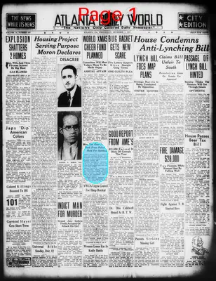 Page thumbnail for Atlanta Daily World