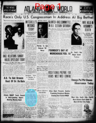 Page thumbnail for Atlanta Daily World