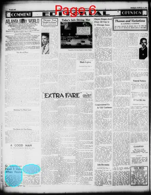 Page thumbnail for Atlanta Daily World
