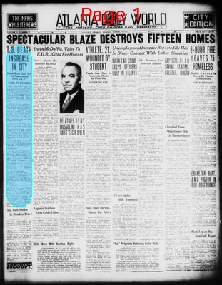 Page thumbnail for Atlanta Daily World