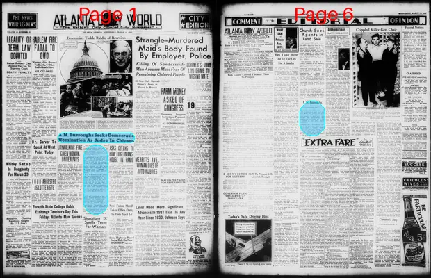 Page thumbnail for Atlanta Daily World