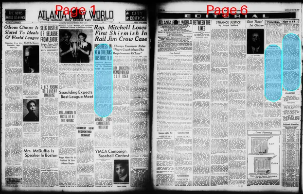 Page thumbnail for Atlanta Daily World