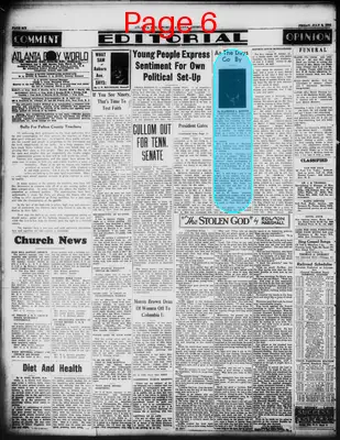Page thumbnail for Atlanta Daily World