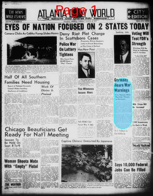 Page thumbnail for Atlanta Daily World