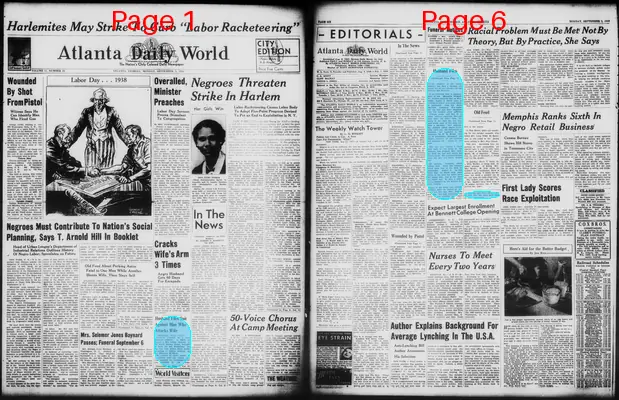 Page thumbnail for Atlanta Daily World