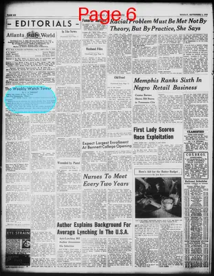 Page thumbnail for Atlanta Daily World