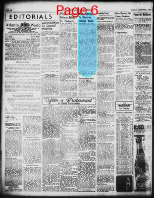 Page thumbnail for Atlanta Daily World