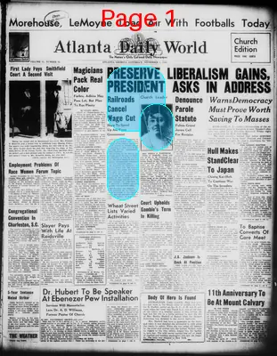 Page thumbnail for Atlanta Daily World