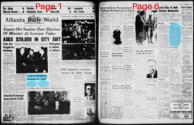 Page thumbnail for Atlanta Daily World
