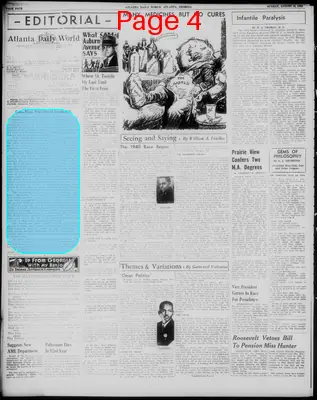 Page thumbnail for Atlanta Daily World