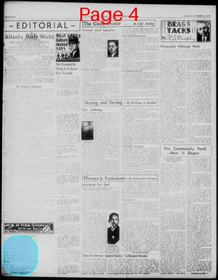 Page thumbnail for Atlanta Daily World