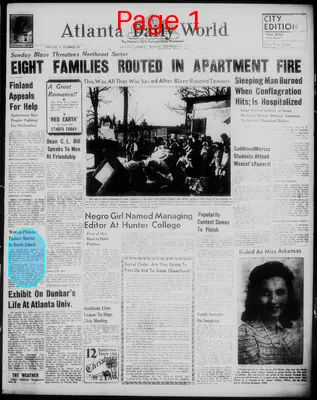 Page thumbnail for Atlanta Daily World