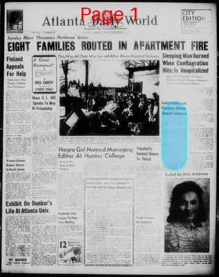 Page thumbnail for Atlanta Daily World