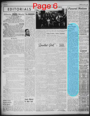 Page thumbnail for Atlanta Daily World