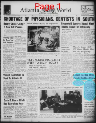 Page thumbnail for Atlanta Daily World
