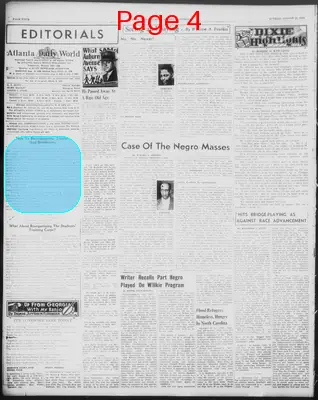 Page thumbnail for Atlanta Daily World
