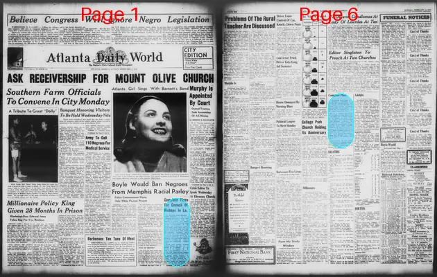 Page thumbnail for Atlanta Daily World