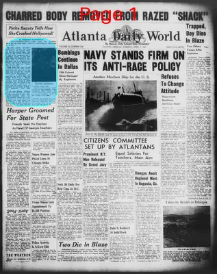 Page thumbnail for Atlanta Daily World