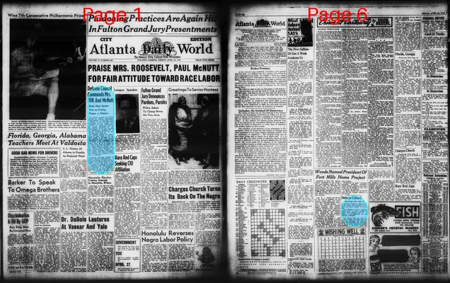 Page thumbnail for Atlanta Daily World