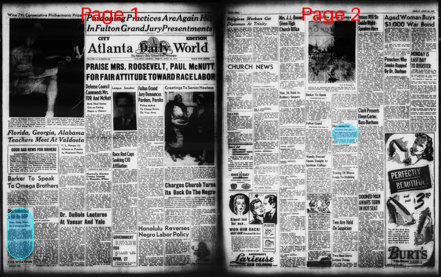 Page thumbnail for Atlanta Daily World