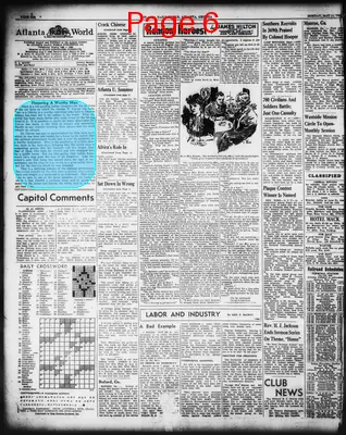 Page thumbnail for Atlanta Daily World
