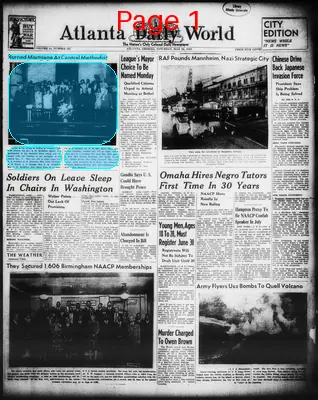 Page thumbnail for Atlanta Daily World