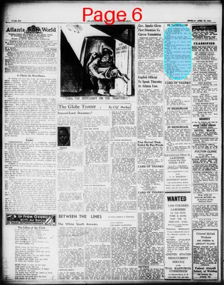 Page thumbnail for Atlanta Daily World