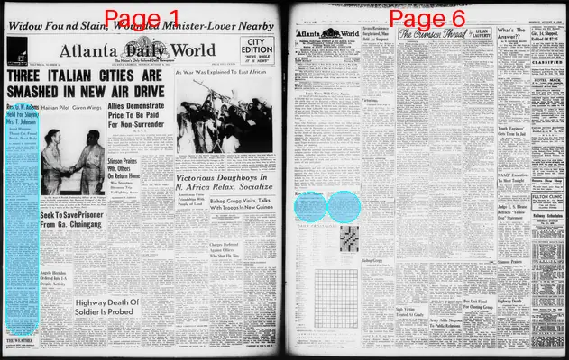 Page thumbnail for Atlanta Daily World