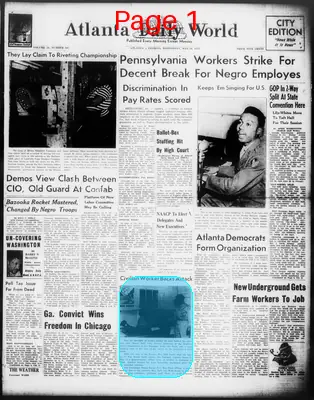 Page thumbnail for Atlanta Daily World