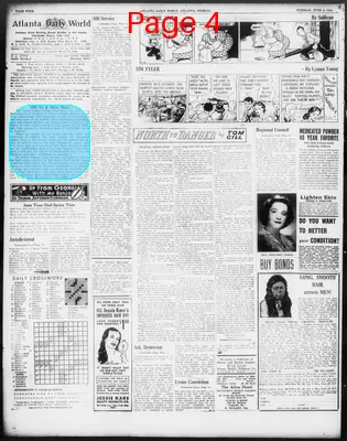 Page thumbnail for Atlanta Daily World