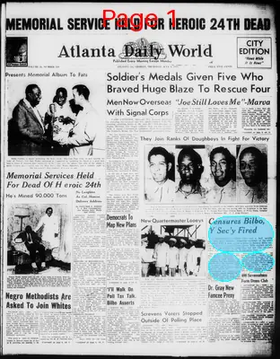 Page thumbnail for Atlanta Daily World