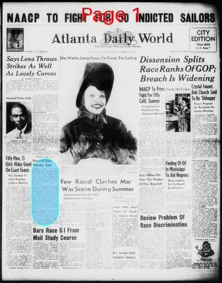 Page thumbnail for Atlanta Daily World