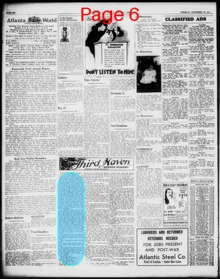 Page thumbnail for Atlanta Daily World