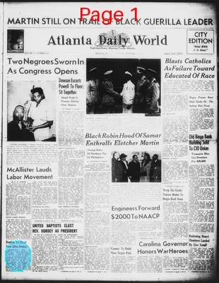 Page thumbnail for Atlanta Daily World