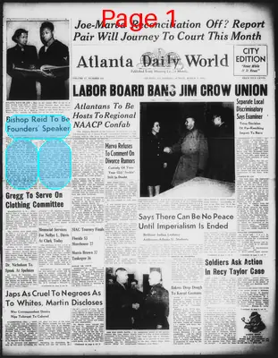 Page thumbnail for Atlanta Daily World