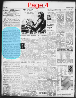 Page thumbnail for Atlanta Daily World