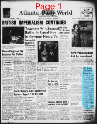 Page thumbnail for Atlanta Daily World